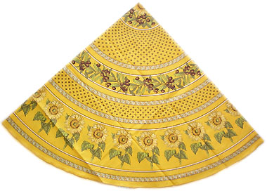 French coated tablecloth (Vallauris. honey yellow)